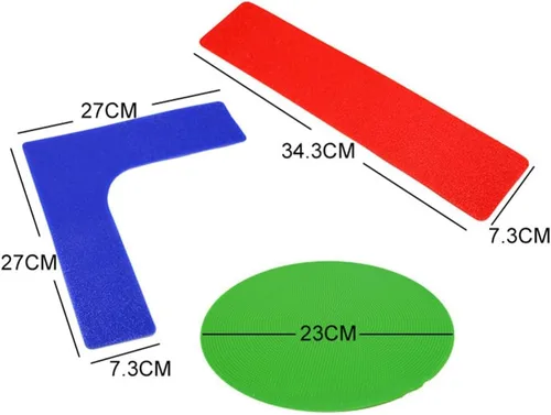 Miniatura 2 de LIOOBO 13 marcadores de puntos para cancha de tenis, líneas de límite, marcadores de punto de pista de pickleball para niños, baloncesto, fútbol