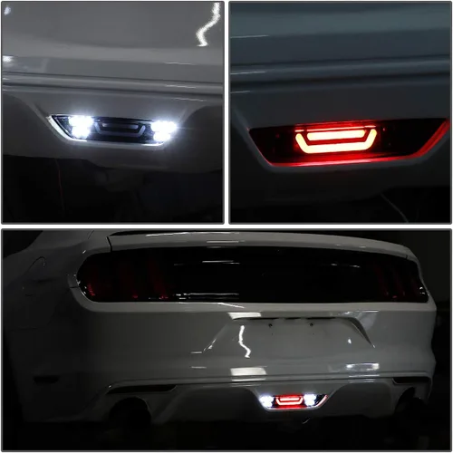 Miniatura 6 de DNA MOTORING 3BL-FM15-3D-LED-BK-SM - Tercera luz de freno LED de montaje alto con carcasa negra [compatible con Ford Mustang 15-18] Negro/humo