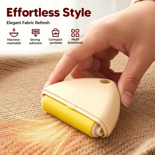 Miniatura 2 de Rodillo adhesivo portátil, lavable, reutilizable, removedor de pelusas para mascotas, removedor de pelusas para ropa, viajes, piel, cabello, polvo