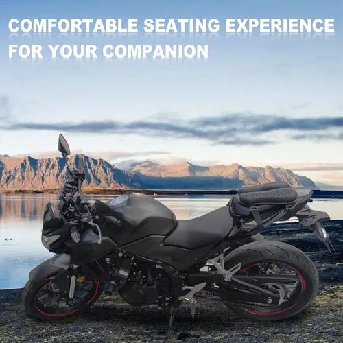 Miniatura 7 de Cojín Plegable de Gel para Asiento Trasero de Motocicleta de Pasajero, Estructura de Panal 3D Absorción de Impactos y Transpirable Almohadilla