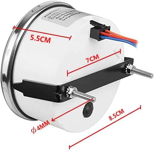 Miniatura 2 de SAMDO Tacómetro marino de 3.346 in para coche, camión, barco, medidor de tacómetro, impermeable, 8000 rpm, 12 V, 24 V Negro