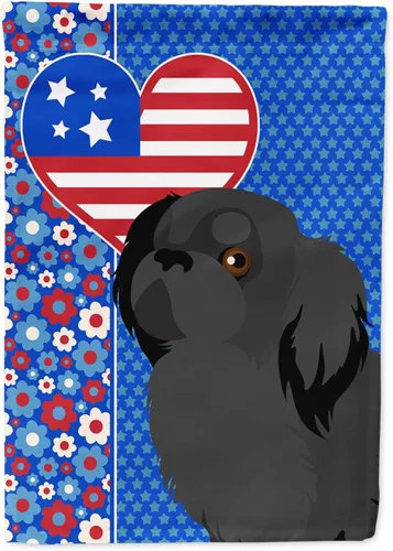 Miniatura 107 de Caroline's Treasures WDK5119GF - Bandera de jardín americana de Airedale Terrier de Estados Unidos, color negro y tostado, bandera decorativa