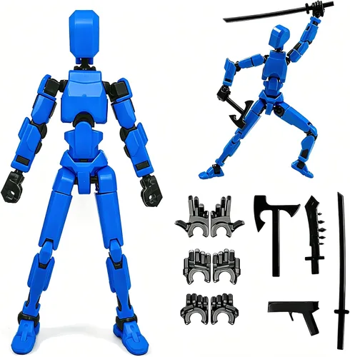 Miniatura 10 de Feetcant Titan 13 Figura de Acción, 2025 Nuevo Robot de la Suerte 13 Figuras de Acción, Figuras de Acción Impresas en 3D para Niños (5 piezas)