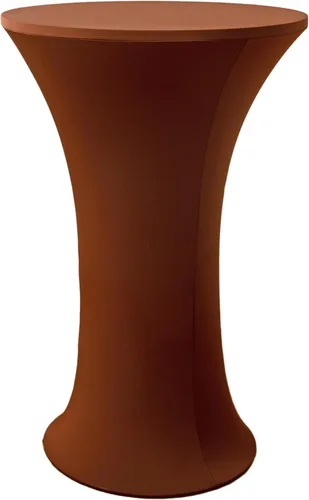 Miniatura 11 de Mantel redondo de 24x43 pulgadas de elastano para cóctel, mantel elástico negro ajustable para mesa alta de bar, cubierta de mesa circular ajustable