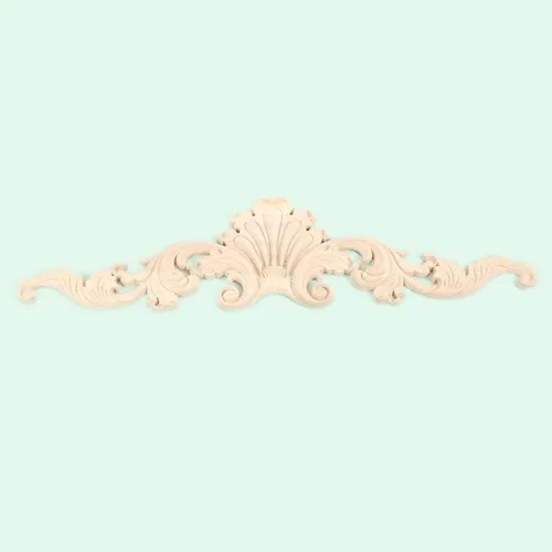Miniatura 5 de MUXSAM Apliques tallados en madera, detalles de tallado transparente superpuestos, calcomanías artesanales para gabinetes, manteles de pared