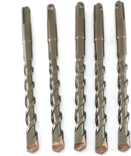 Miniatura 9 de TMAX Juego de 5 brocas de martillo giratorio SDS Plus (1/4 x 2 x 4 pulgadas) con punta de carburo para perforar hormigón, cemento, piedra, ladrillo