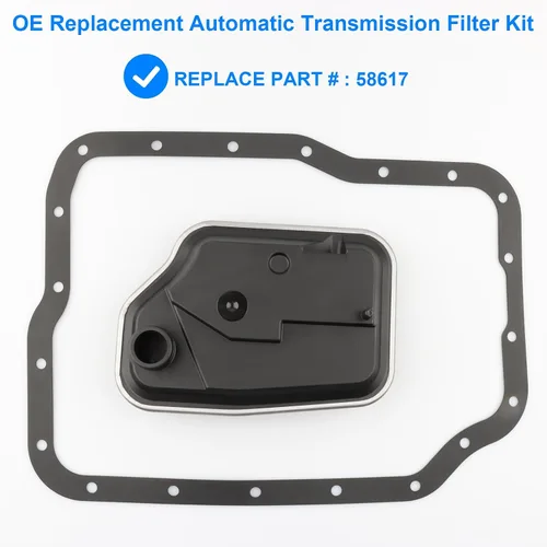 Miniatura 2 de Kit de filtro de transmisión automática, repuesto 58617 compatible con Ford Mazda 4F27E - Focus 2000-2016, Mazda 3 2004-20012, Mazda 5 2006-2010