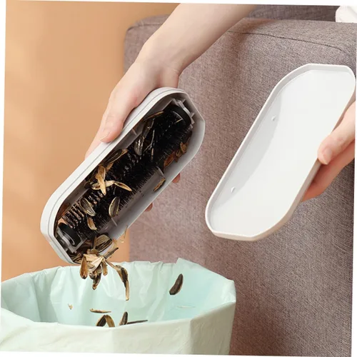 Miniatura 9 de Cabilock Cepillo de depilación de mano de 7.87 pulgadas, barredora multifuncional de migas para sofá, mesa, piso, cáscaras de nueces, migas de pan