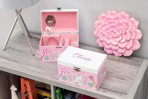 Miniatura 9 de DIBSIES Joyero de unicornio musical personalizado
