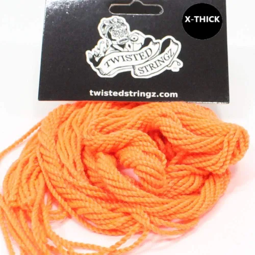 Miniatura 3 de Twisted Stringz Cuerdas Yo-Yo - Cuerdas YoYo de poliéster, sólidas, extragruesas, paquete de 10 unidades (amarillo)