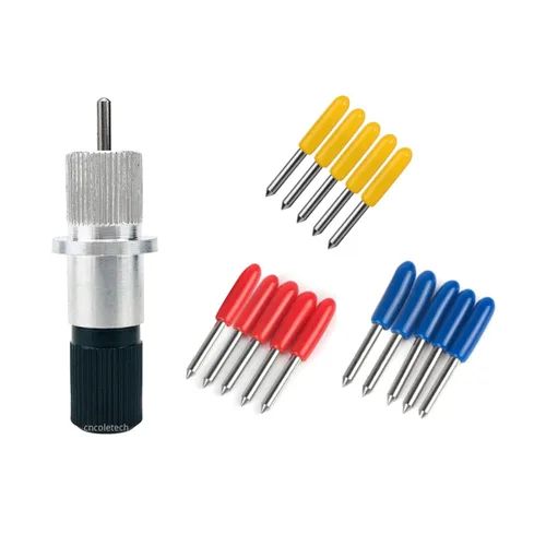 Miniatura 4 de 1 soporte +15 piezas 5x30+5x45+5x60 cuchillas para Roland vinilo cortador cuchilla titular