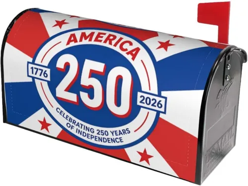 Miniatura 29 de Fundas magnéticas para buzón de 250 aniversario, diseño de águila patriótica, tamaño estándar, 21 x 18 pulgadas, para decoración de jardín y patio