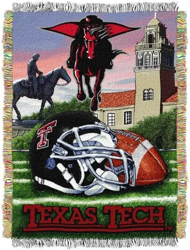 Manta tejida con licencia oficial de la NCAA "Home Field Advantage", 48 x 60 pulgadas, multicolor