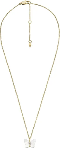 Miniatura 3 de Fossil - Collar con colgante de acero inoxidable en tono dorado para mujer