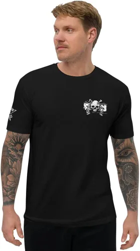 Miniatura 2 de Outlaw Justice with Skull and Pistols - Camiseta para hombre