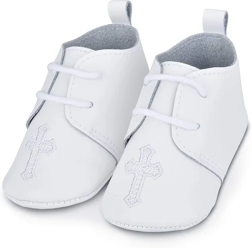 Miniatura 2 de BabyShoe - Zapatos de bautizo personalizados para bebés y niñas con nombre y fecha en relieve a mano zapatos para recién nacidos para ocasiones