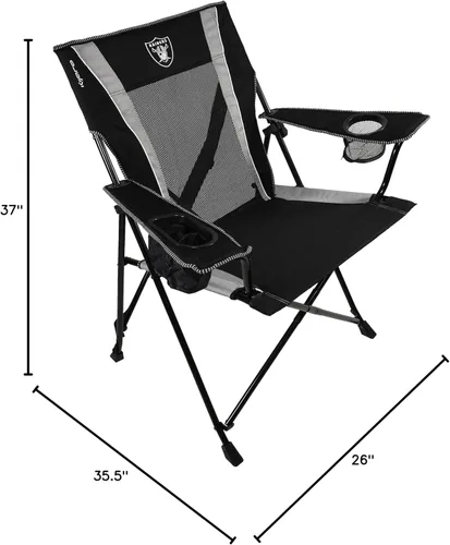Miniatura 3 de Kijaro - Silla plegable para fanáticos de deportes con doble bloqueo Pro, 26 pulgadas de largo x 35.5 pulgadas de ancho x 37 pulgadas de alto, Las