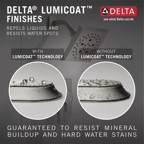 Miniatura 4 de Delta Lumicoat Stainless 59584-SS-PR-PK - Cabezal de ducha de mano de níquel cepillado de 7 ajustes para montaje en pared con spray ProClean
