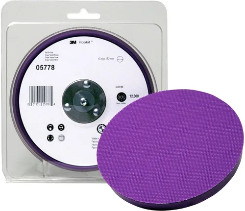 Miniatura 2 de 3M Painter's - Almohadilla de disco con Hookit 05778, 6 pulgadas, espuma de densidad suave