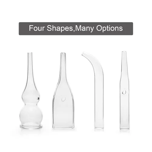 Miniatura 4 de Elitzia Cuatro tipos de tubos de vidrio absorbente de puntos negros Accesorios de máquina de belleza de uso múltiple 10/set del mismo tipo ETD215SA