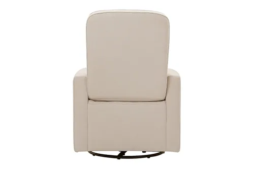 Miniatura 5 de Silla giratoria tapizada DaVinci Olive; incluye un otomano, Crema