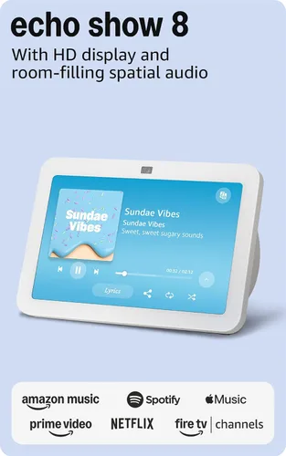 Miniatura 10 de Amazon Echo Show 8, Con audio espacial, hub de Smart Home y Alexa, Carbón