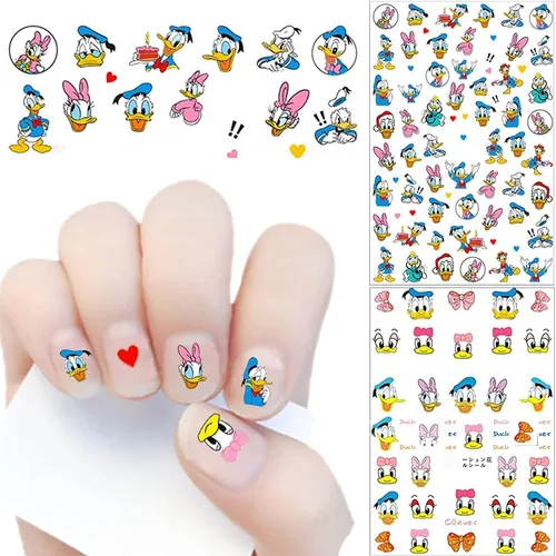 Miniatura 3 de Calcomanías de diseño de uñas, calcomanías autoadhesivas 3D, suministros de arte de uñas, calcomanías de uñas de dibujos animados para mujeres