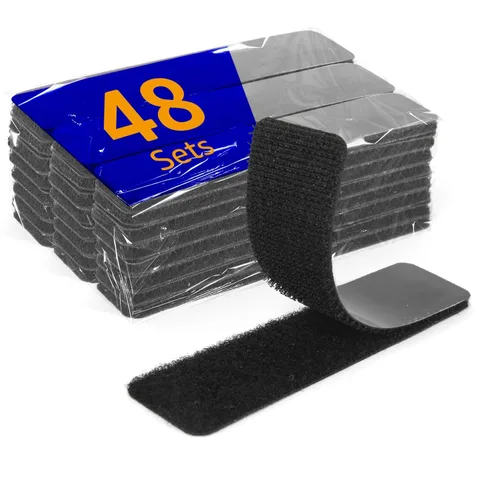 Miniatura 15 de 160 unidades (80 pares) puntos autoadhesivos de 0.98 pulgadas de diámetro, blanco, puntos de gancho y bucle, monedas adhesivas para escuela, aula