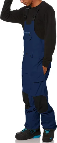 Miniatura 3 de Newffr Overol con peto de nieve para hombre, resistente al agua, aislado, impermeable, para esquí, snowboard