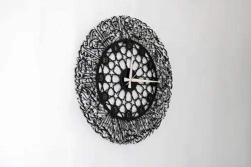 Miniatura 4 de Reloj de pared de metal Ayatul Kursi, arte de pared islámico, decoración de pared islámica, regalo para musulmanes, decoración de pared islámica