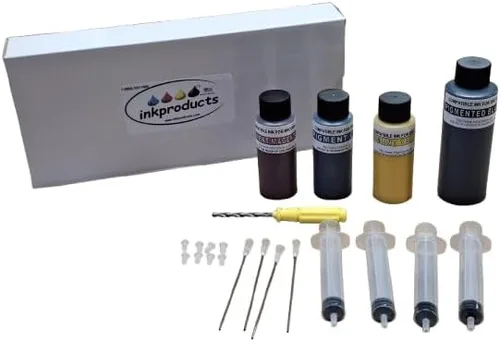 Kit de recarga de tinta compatible para impresoras Brother que utilizan cartuchos LC406; compatible con Brother MFC-J4335DW, MFC-J4345DW XL,