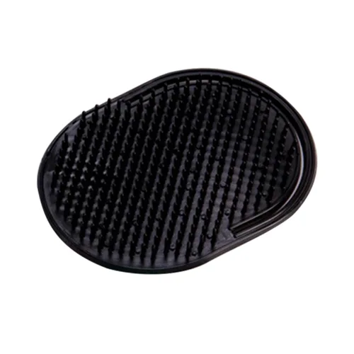 12 cepillos portátiles para el cabello y masajeador del cuero cabelludo, peine de masaje de dedo negro para hombres, cepillos de champú para el