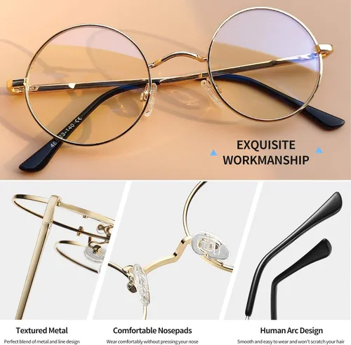 Miniatura 3 de Gafas de sol Joopin polarizadas, estilo Lennon, redondas, gafas de sol estilo hippy redondas para mujer y hombre