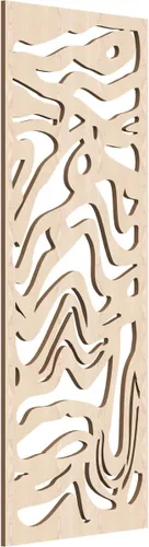 Miniatura 15 de 9 3/8"W x 24 3/8"H x 1/4"T Northfield Decorativos Paneles de Pared de Madera Calado, Abedul