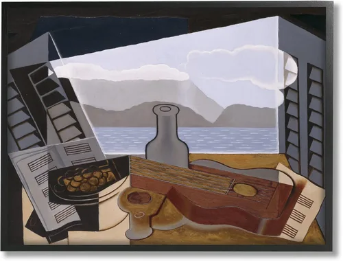 Miniatura 8 de Stupell Industries La Fenetre Ouverte Juan Gris - Pintura abstracta clásica enmarcada para pared, diseño por one1000paintings Stupell Industries