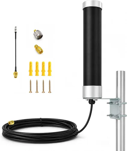 Kit de antena celular Omni para exteriores para 5G 4G LTE GSM T-Mobile Amplificador de señal de teléfono celular, router, módem, puerta de enlace,