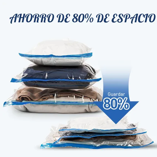 Miniatura 4 de VMstr Paquete de 15 bolsas de almacenamiento al vacío de viaje con bomba USB, sello de embalaje al vacío para equipaje y maleta, ahorro de espacio