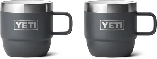 Miniatura 12 de YETI Rambler - Taza apilable de 6 oz, de acero inoxidable, aislada al vacío para espresso/café, paquete de 2 Azul marino