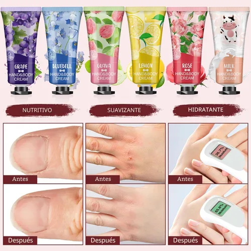 Miniatura 6 de Paquete de 56 Set de Regalos de Crema de Manos, Rellenos de Medias para Mujeres, Loción de Manos a Granel Tamaño de Viaje para Manos Secas y Crema