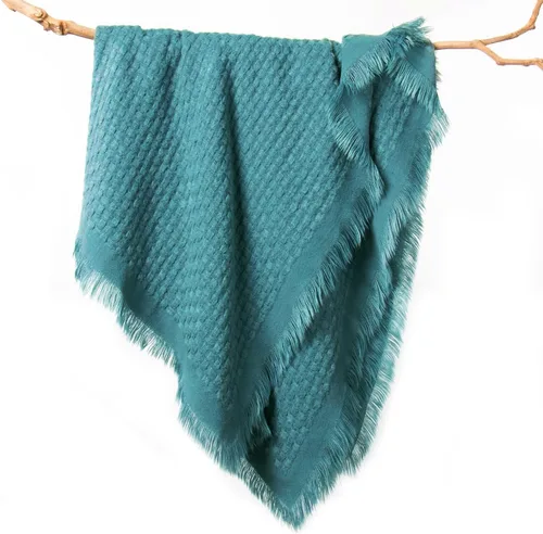 Miniatura 9 de lifein Manta de otoño para el sofá, manta de punto bohemio suave, acogedora manta de punto gofre pequeña y ligera para otoño, cama, silla, sofá