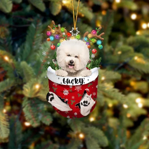 Miniatura 19 de Adorno de Navidad personalizado para perro Airedale Terrier en bolsillo de nieve, adorno para árbol de Navidad, idea de regalo para amantes