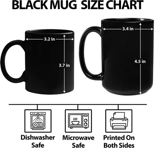 Miniatura 7 de Taza de café personalizada con nombre de la policía con nombre de la policía, con línea azul fina, 11 onzas y 15 onzas Taza negra de la bandera