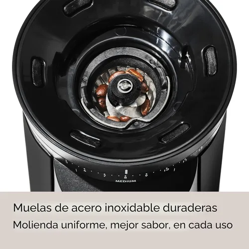 Miniatura 3 de OXO Brew - Molinillo de muelas cónicas - Negro mate, muelas de acero inoxidable, molienda inteligente automática de un toque