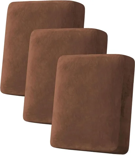 Miniatura 106 de H.VERSAILTEX Funda de cojín elástica de terciopelo para sofá, funda de cojín de felpa para cojines de silla, protector de muebles, cojín de asiento