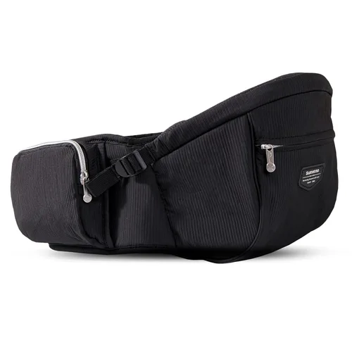 SUNVENO Portabebés de cadera para niños pequeños, soporta hasta 45 libras, asiento ancho antideslizante, cinturón de cintura ajustable, soporte para