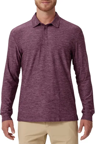Miniatura 24 de NAVISKIN Camisas polo de manga larga para hombre, camisas de golf con cuello UPF 50 SPF para hombre, secado rápido, absorbe la humedad