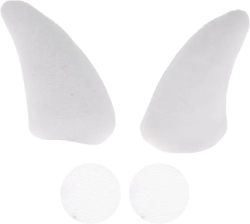 Miniatura 8 de Accesorios para casco de motocicleta, decoración de cuernos de felpa para motocicleta, bicicleta, esquí, cascos de esquí, calcomanías de felpa rosa