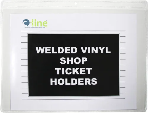 C-Line sobres para boleto de tienda de vinilo, lados transparentes, apertura en el lado largo, 12 x 9 pulgadas, 50 por caja (80129)