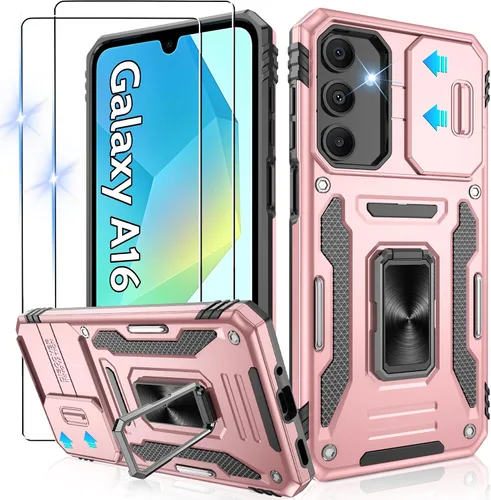 Miniatura 268 de Gritup para Samsung Galaxy S22 Funda con protectores de pantalla HD de 2 paquetes y cubierta deslizante para la cámara, protección contra caídas