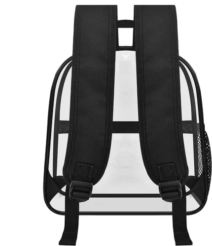 Miniatura 10 de USPECLARE Clear Backpack for Stadium Approved 12×6×12, Water proof Clear Bag for Stadium Events and Concert Work Sport EventBlack